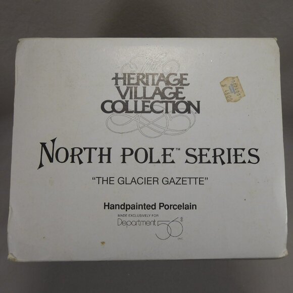 Dept 56 The Glacier Gazette North Pole Series Christmas Village House 1997 - Picture 11 of 11